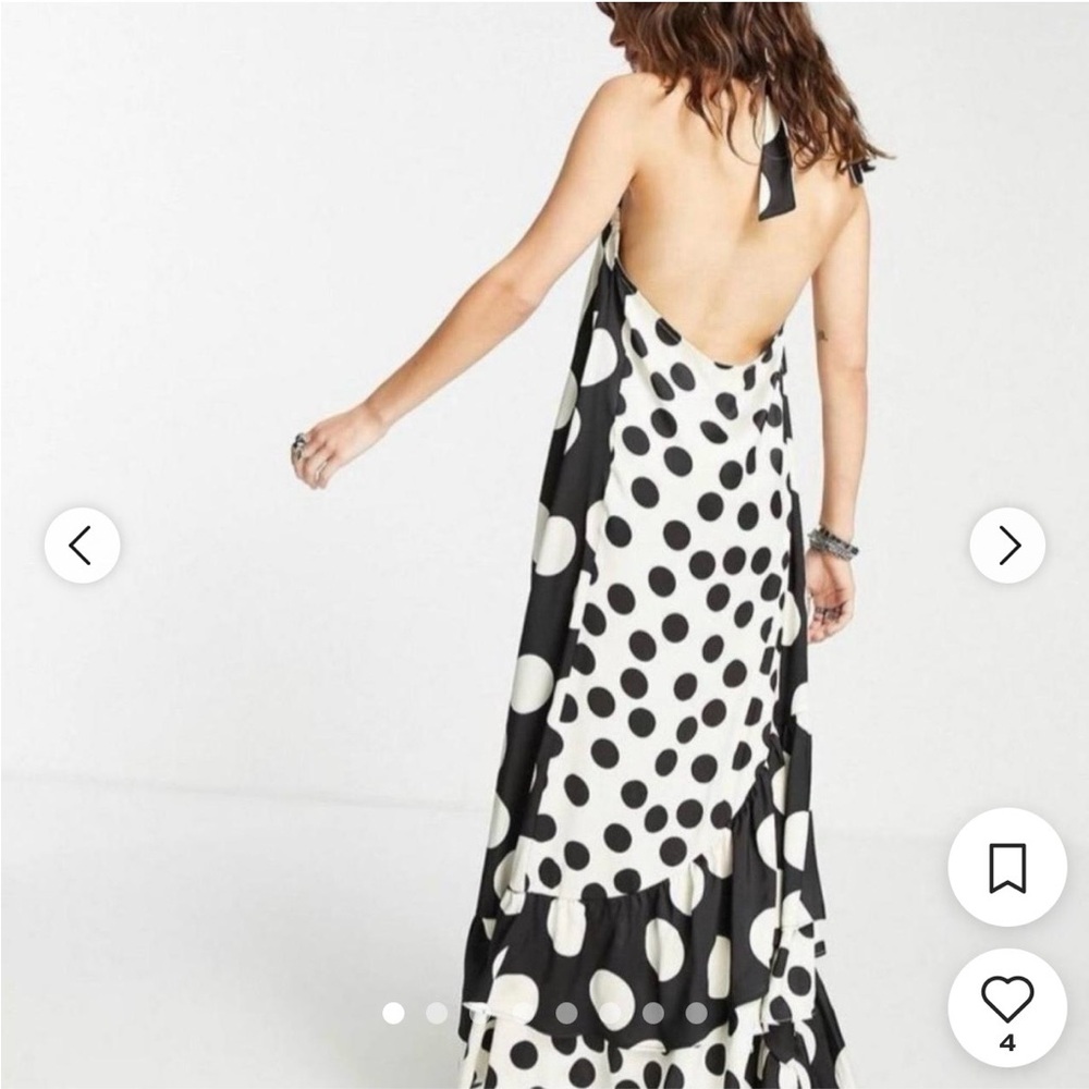 Topshop Black and White Maxi dress